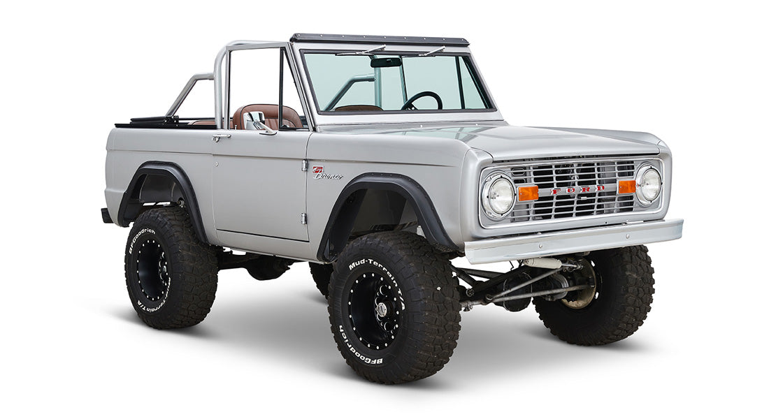 Classic Ford Bronco front passenger-side view