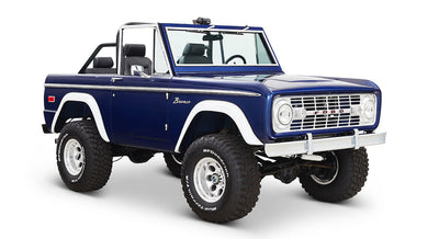 Classic Ford Bronco front passenger-side view
