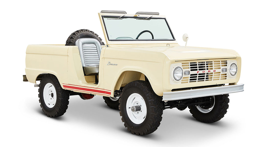 Classic Ford Bronco front passenger-side view