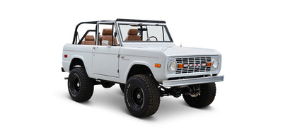 Classic Ford Bronco front passenger-side view