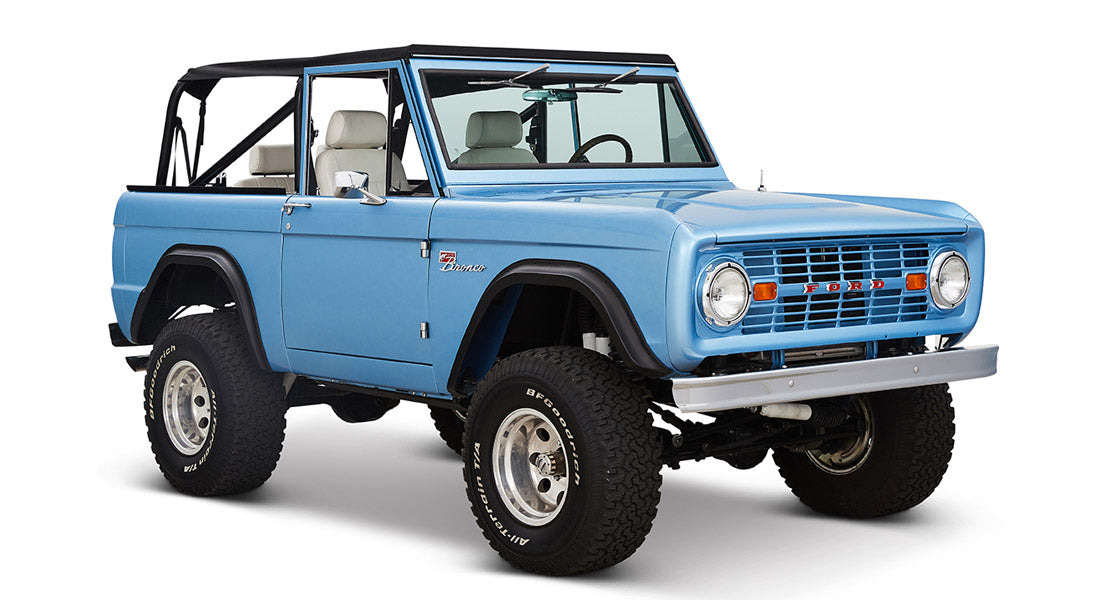 Classic Ford Bronco front passenger-side view