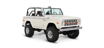 Classic Ford Bronco front passenger-side view