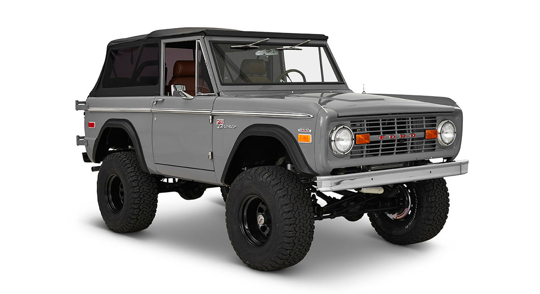 Classic Ford Bronco front passenger-side view
