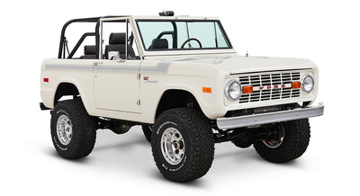 Classic Ford Bronco front passenger-side view