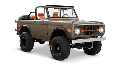 Classic Ford Bronco front passenger-side view