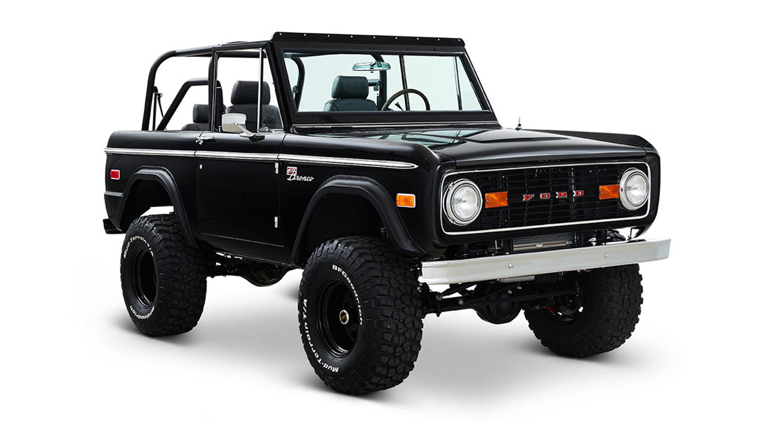 Classic Ford Bronco front passenger-side view