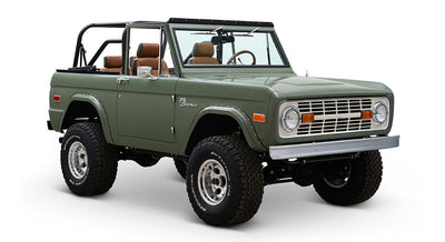 Classic Ford Bronco front passenger-side view