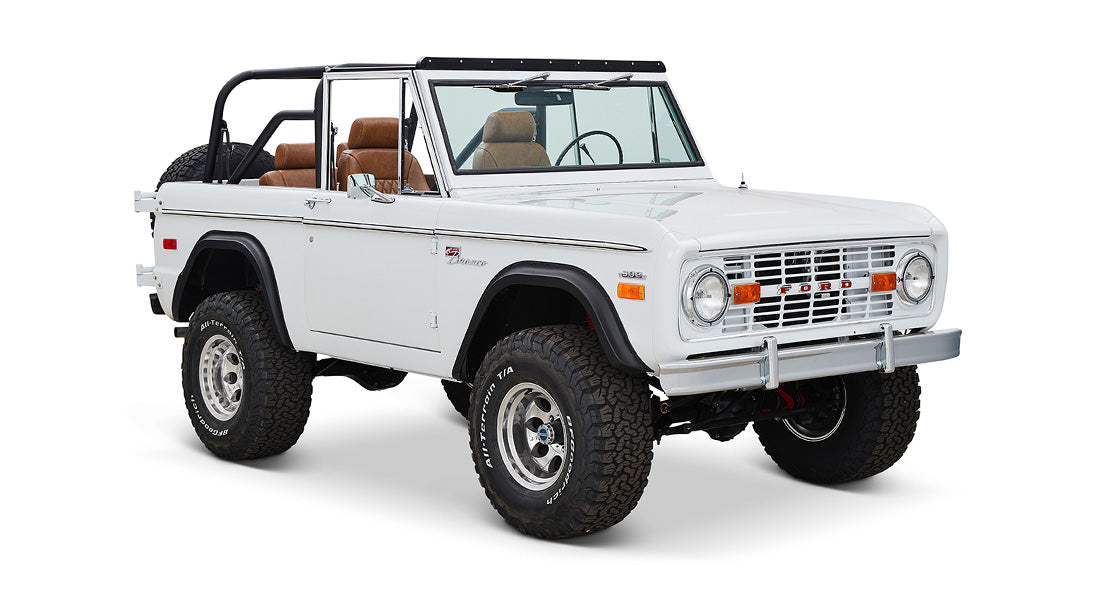 Classic Ford Bronco front passenger-side view