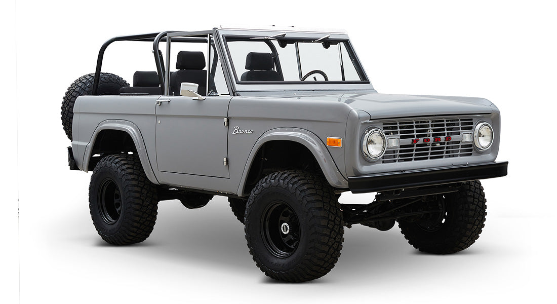 Classic Ford Bronco front passenger-side view