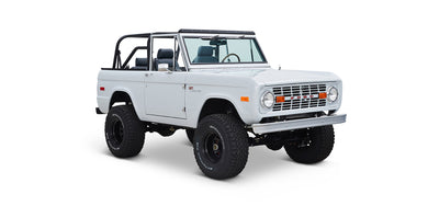 Classic Ford Bronco front passenger-side view