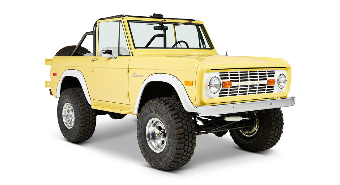 Classic Ford Bronco front passenger-side view