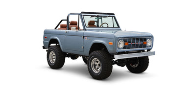 Classic Ford Bronco front passenger-side view