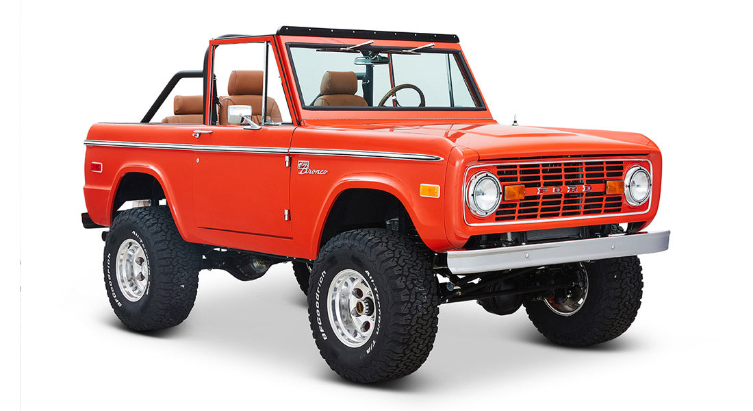 Classic Ford Bronco front passenger-side view