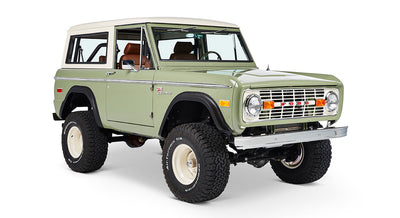 Classic Ford Bronco front passenger-side view
