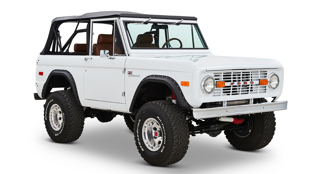 Classic Ford Bronco front passenger-side view