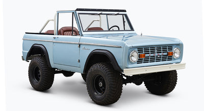 Classic Ford Bronco front passenger-side view