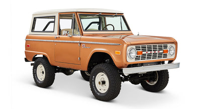 Classic Ford Bronco front passenger-side view