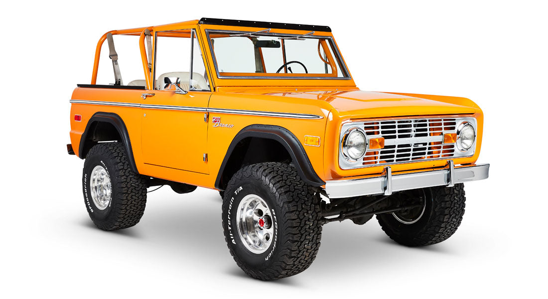 Classic Ford Bronco front passenger-side view
