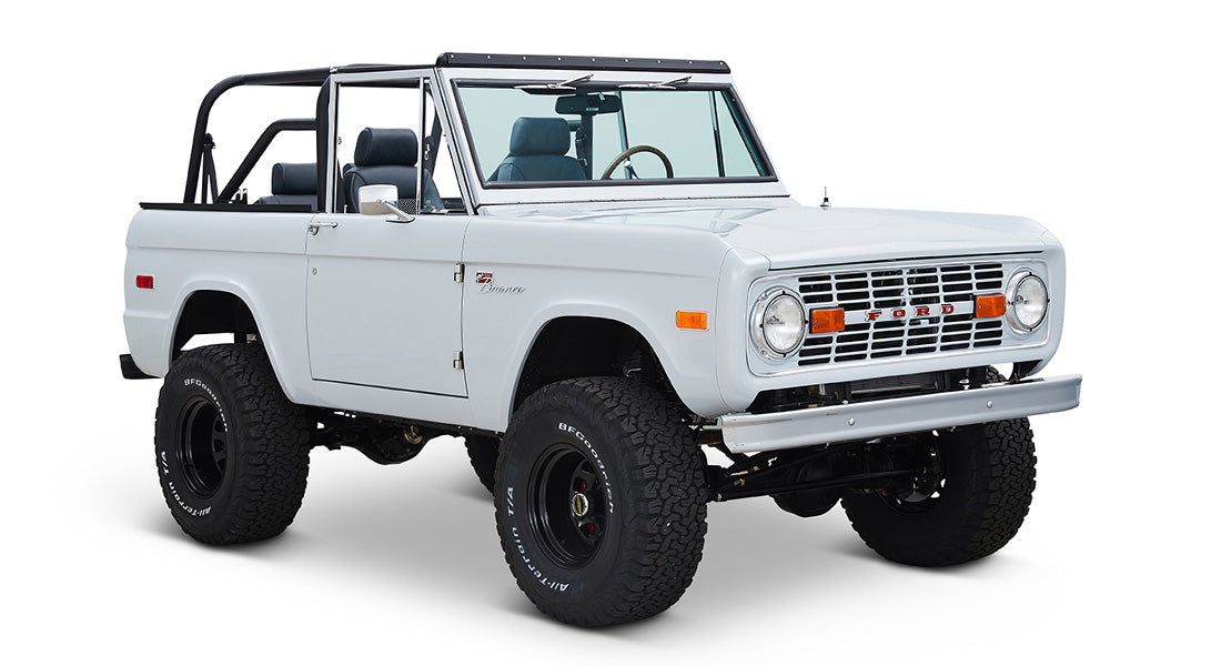 Classic Ford Bronco front passenger-side view