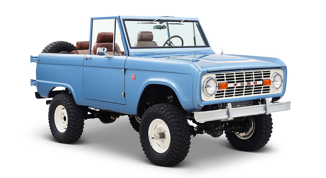 Classic Ford Bronco front passenger-side view