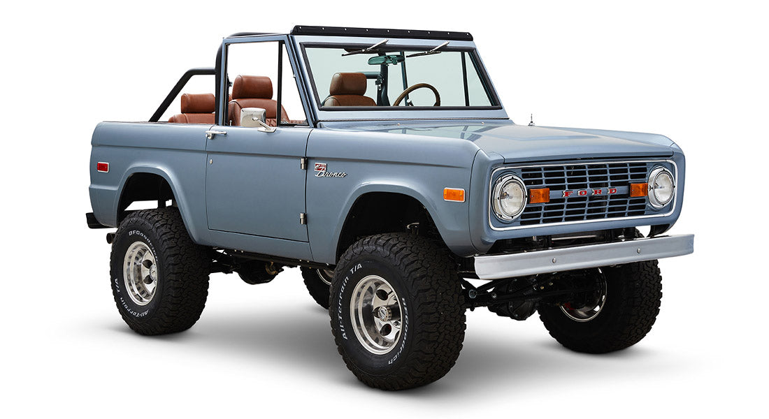 Classic Ford Bronco front passenger-side view