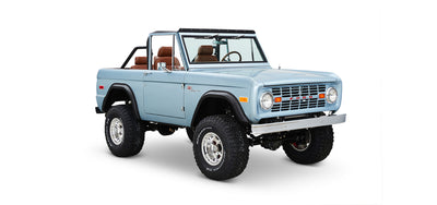 Classic Ford Bronco front passenger-side view