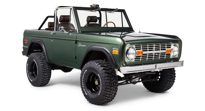 Classic Ford Bronco front passenger-side view