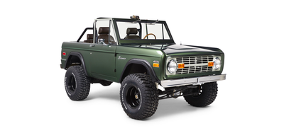 Classic Ford Bronco front passenger-side view