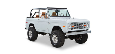 Classic Ford Bronco front passenger-side view
