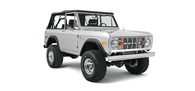Classic Ford Bronco front passenger-side view