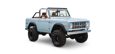 Classic Ford Bronco front passenger-side view