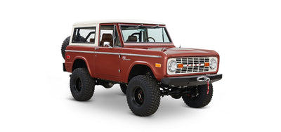 Classic Ford Bronco front passenger-side view