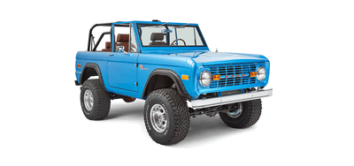 Classic Ford Bronco front passenger-side view