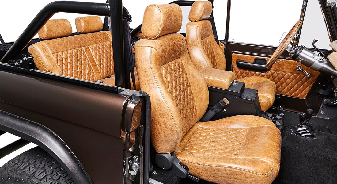 Classic Ford Bronco interior