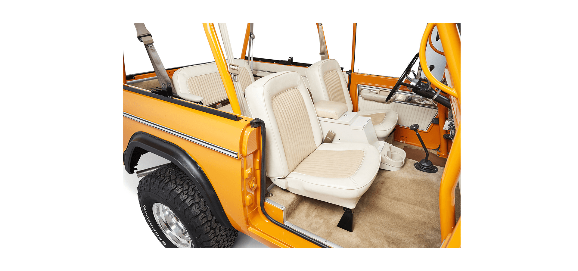 Classic Ford Bronco interior