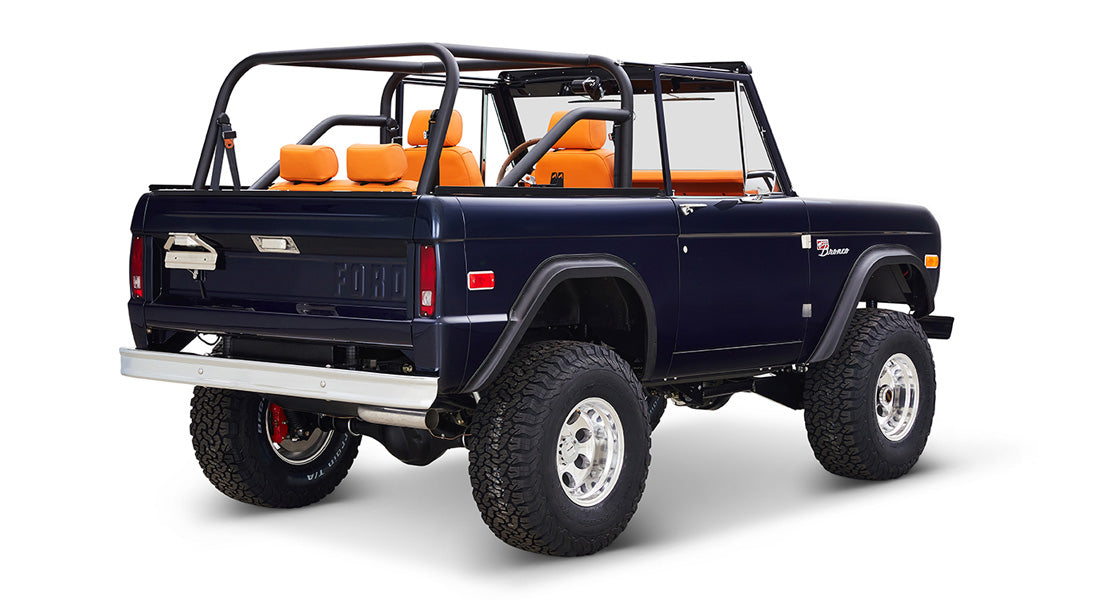 1974 Classic Ford Broncos Coyote Series Alys Beach with Orange Interior and black soft top