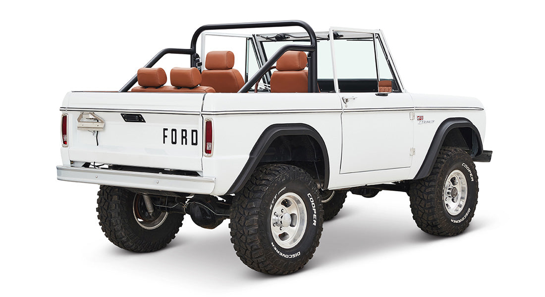 Classic Ford Bronco rear passenger-side view