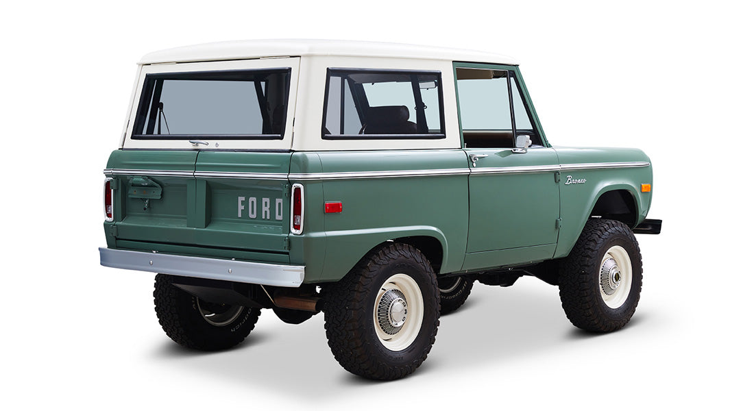 Classic Ford Bronco rear passenger-side view