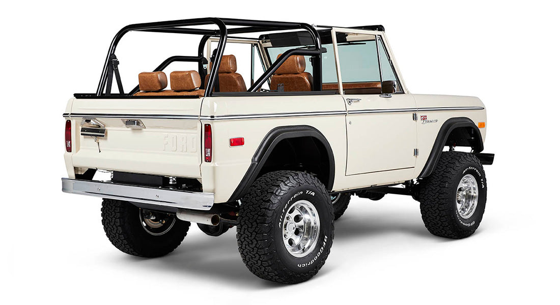 Classic Ford Bronco rear passenger-side view