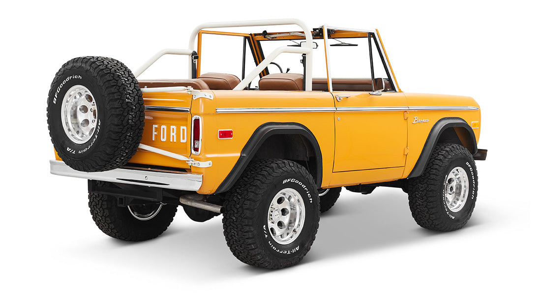 Classic Ford Bronco rear passenger-side view