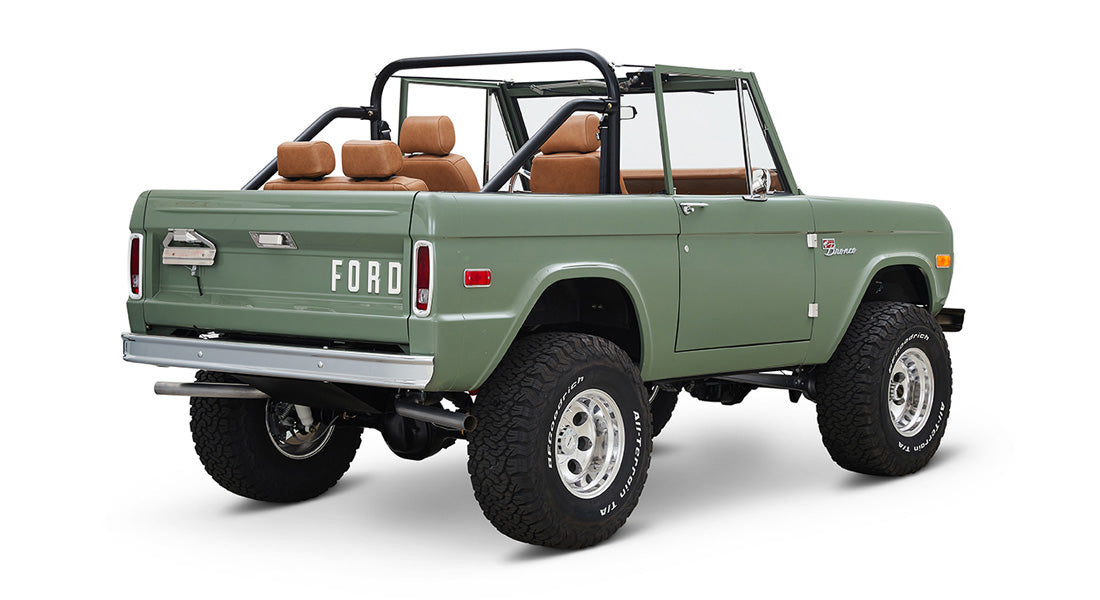 Classic Ford Bronco rear passenger-side view