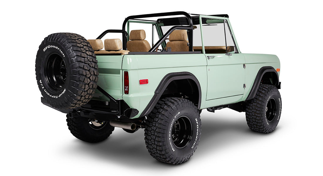 Classic Ford Bronco rear passenger-side view
