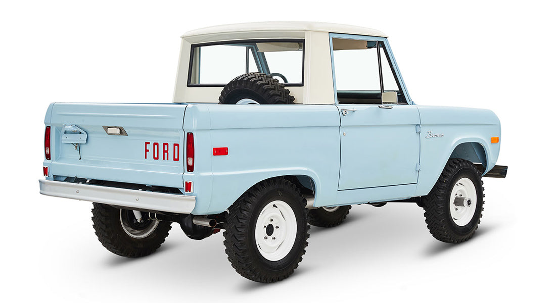 Classic Ford Bronco rear passenger-side view
