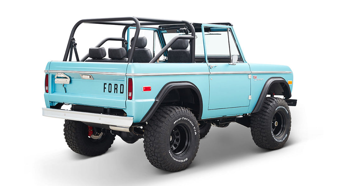 Classic Ford Bronco rear passenger-side view