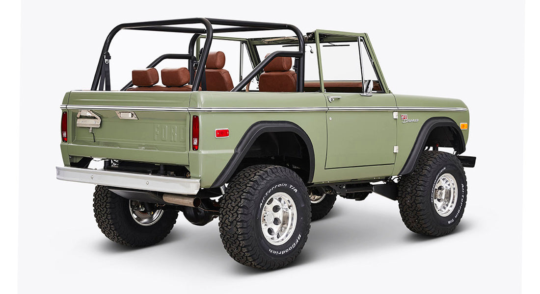 Classic Ford Bronco rear passenger-side view