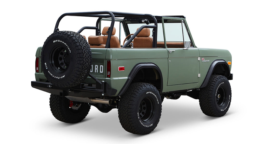 Classic Ford Bronco rear passenger-side view