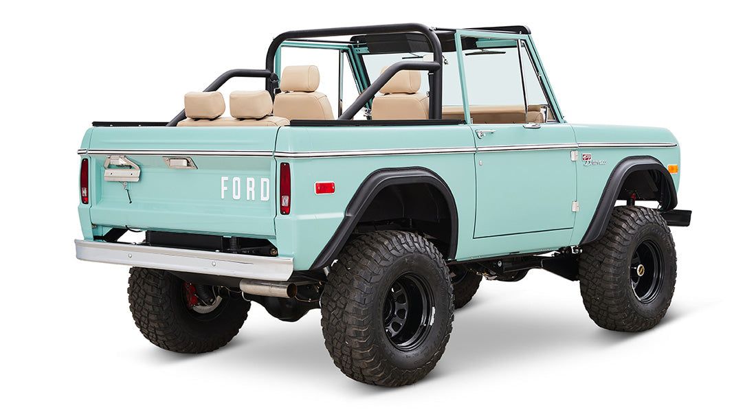 Classic Ford Bronco rear passenger-side view