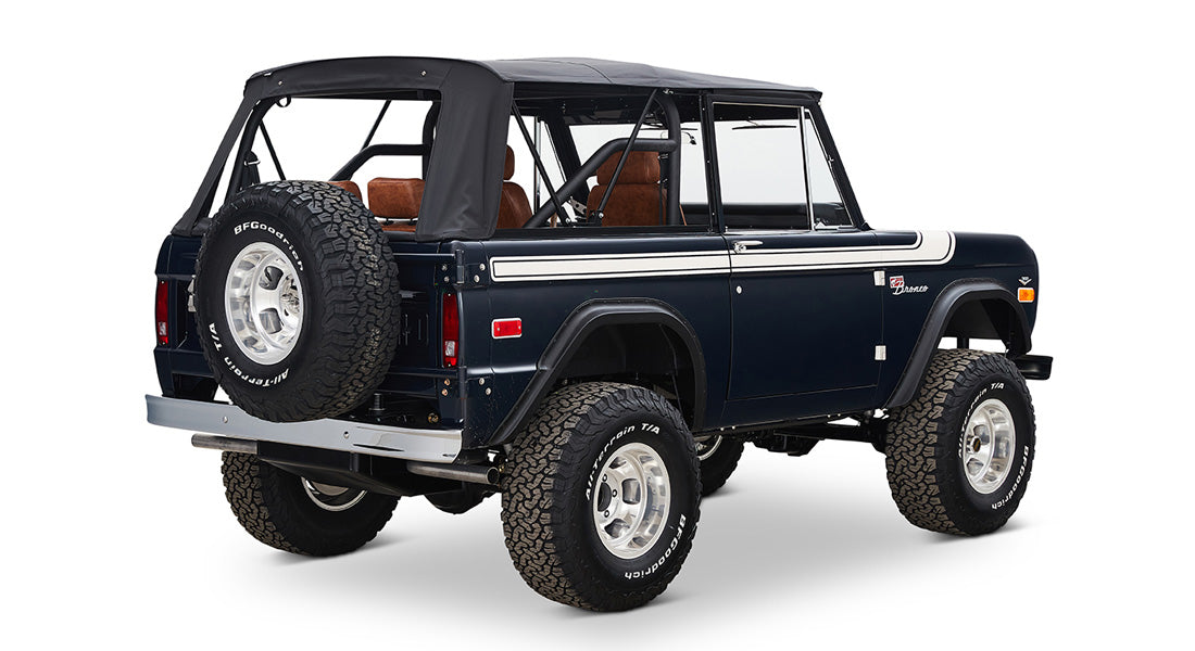 Classic Ford Bronco rear passenger-side view