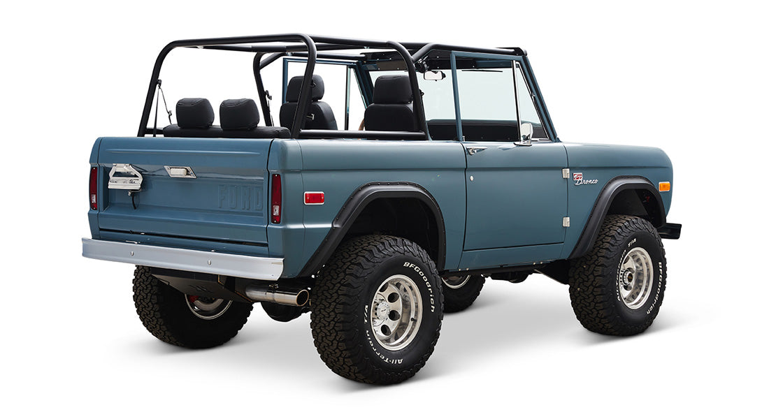 Classic Ford Bronco rear passenger-side view