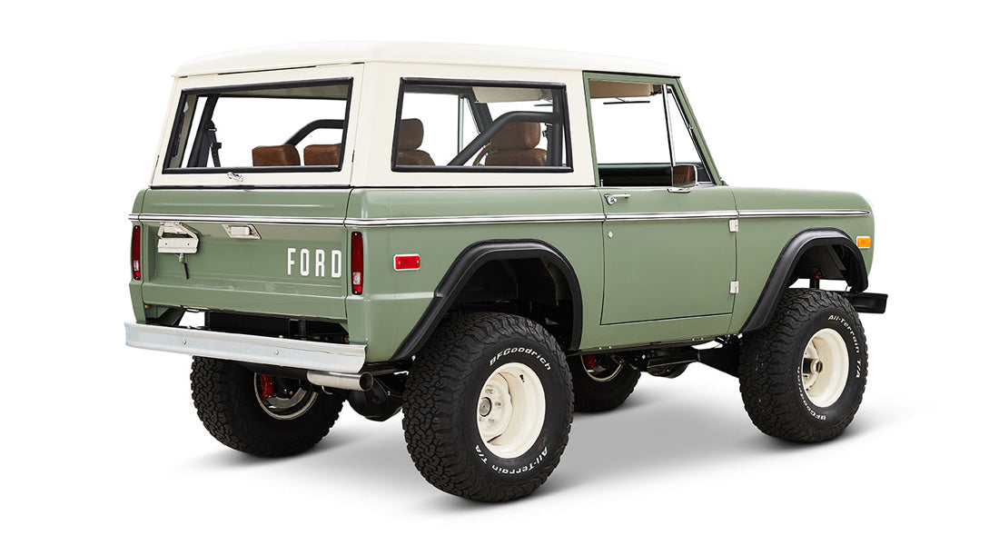 Classic Ford Bronco rear passenger-side view